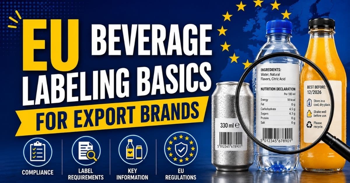 EU Beverage Labeling Basics: What Export Brands Must Get Right Before Launch