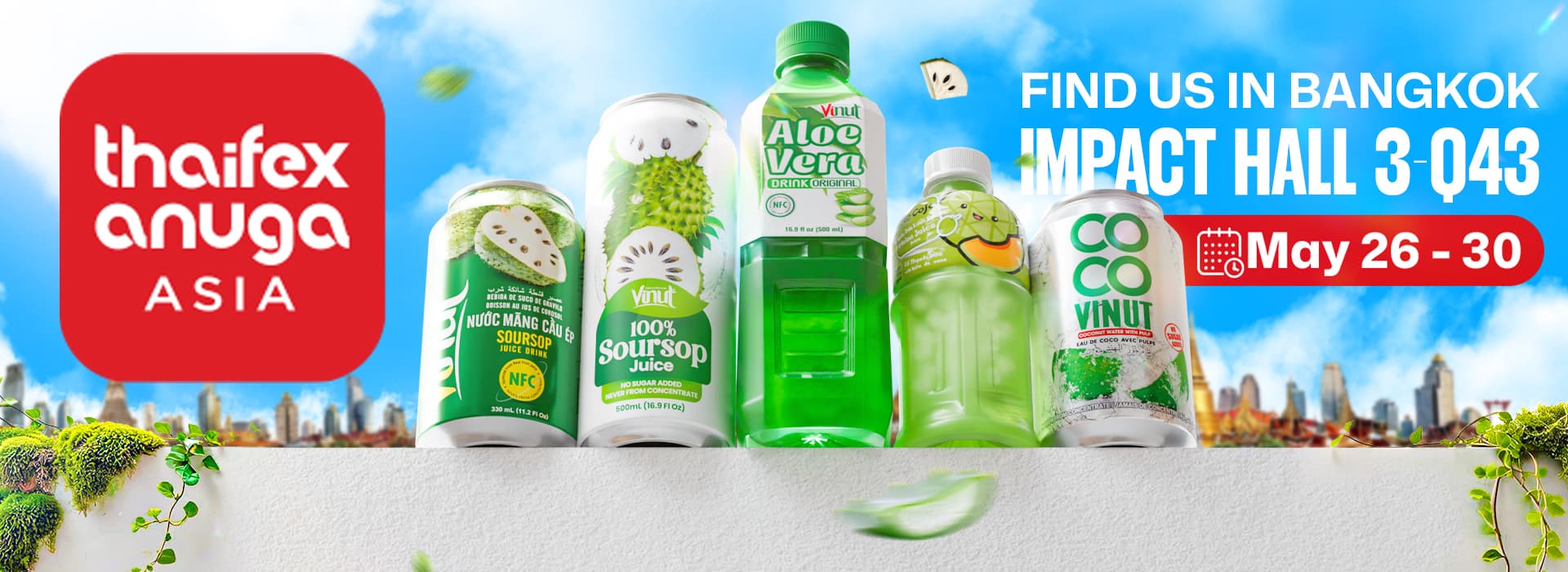 MEET VINUT AT THAIFEX ANUGA ASIA 2026