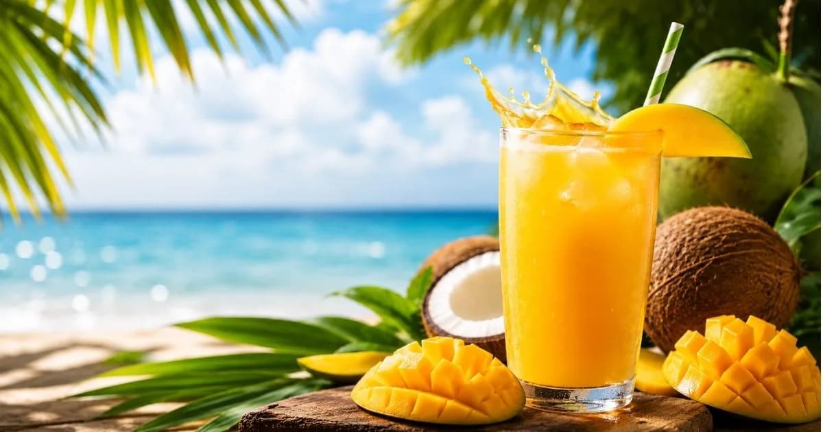 Mango Coconut Water: A Tropical Flavored Hydration Drink