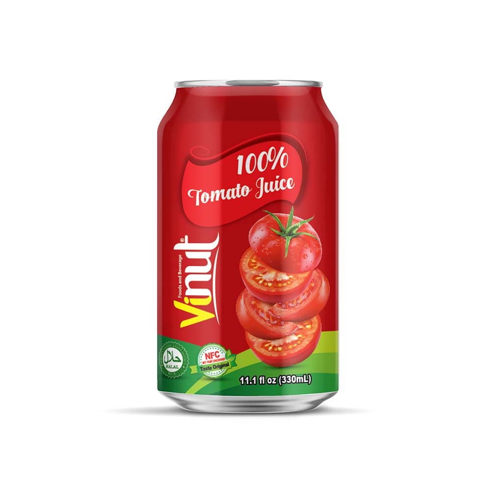 VINUT 100% Tomato Juice, 11.1 fl oz (330 mL) Can