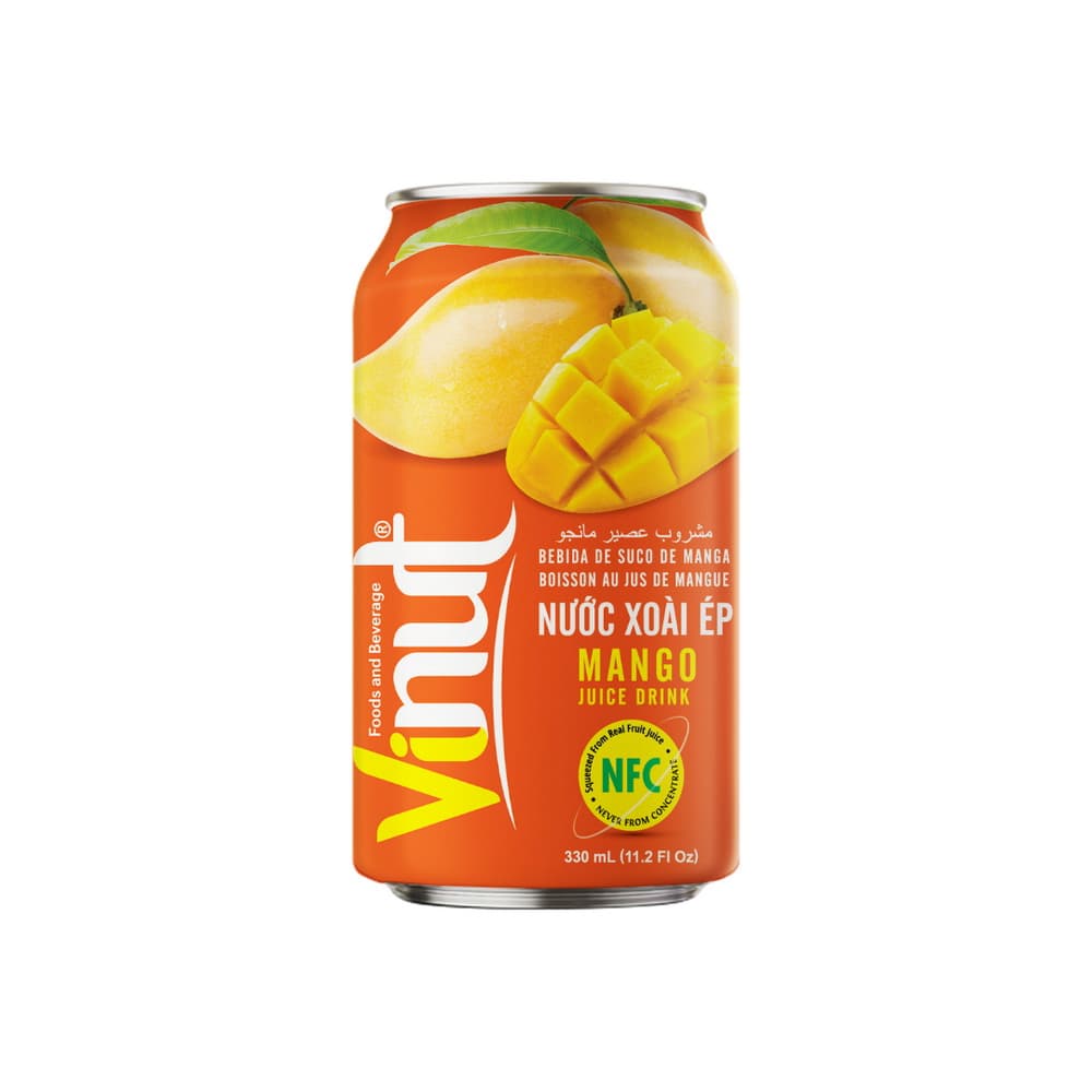 VINUT Mango Juice Drink, 11.1 fl oz (330 mL) Can