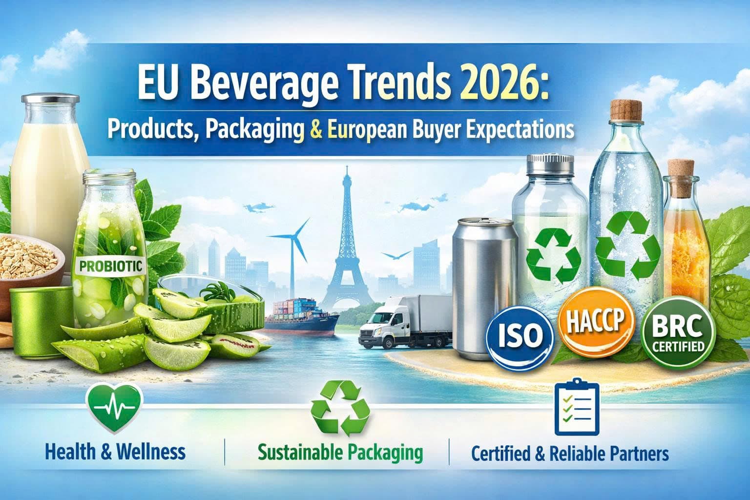 EU Beverage Trends 2026: Products, Packaging, and What European Buyers Want