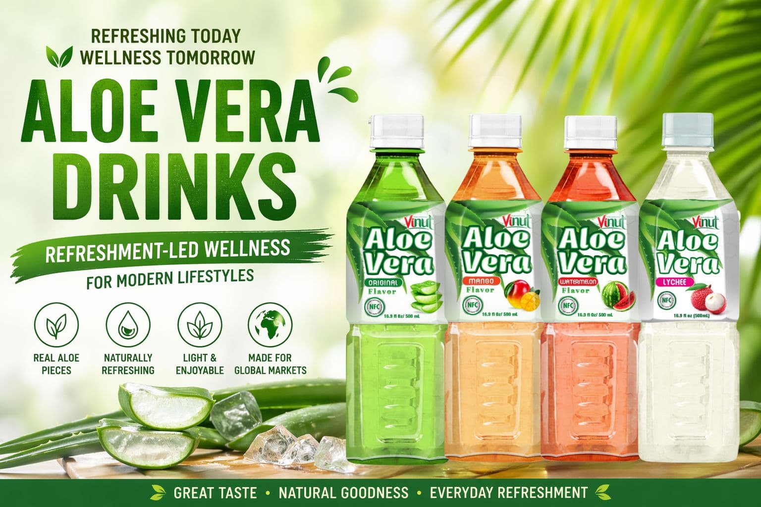 Aloe Vera Drinks and Refreshment-Led Wellness