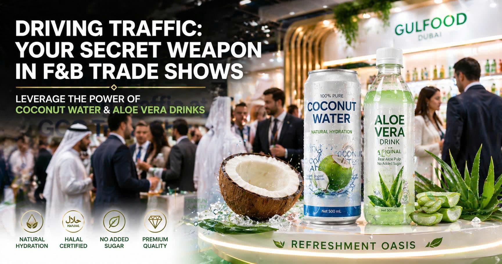 Coconut Water and Aloe Vera at Trade Shows