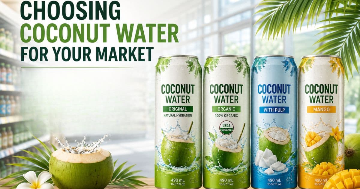 Choosing Coconut Water for Your Market