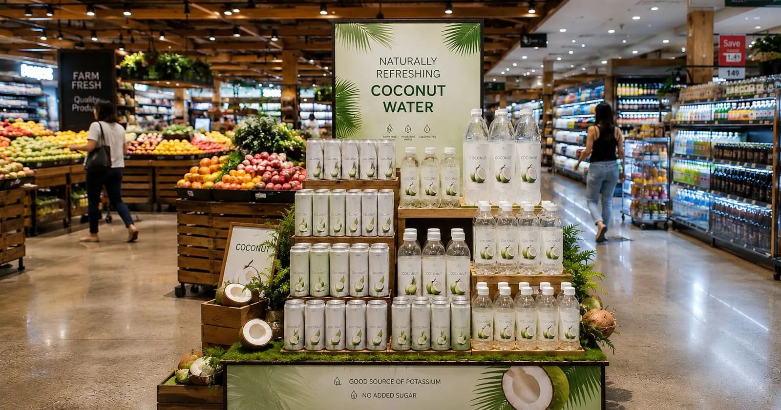 Coconut Water for Supermarkets and Convenience Stores