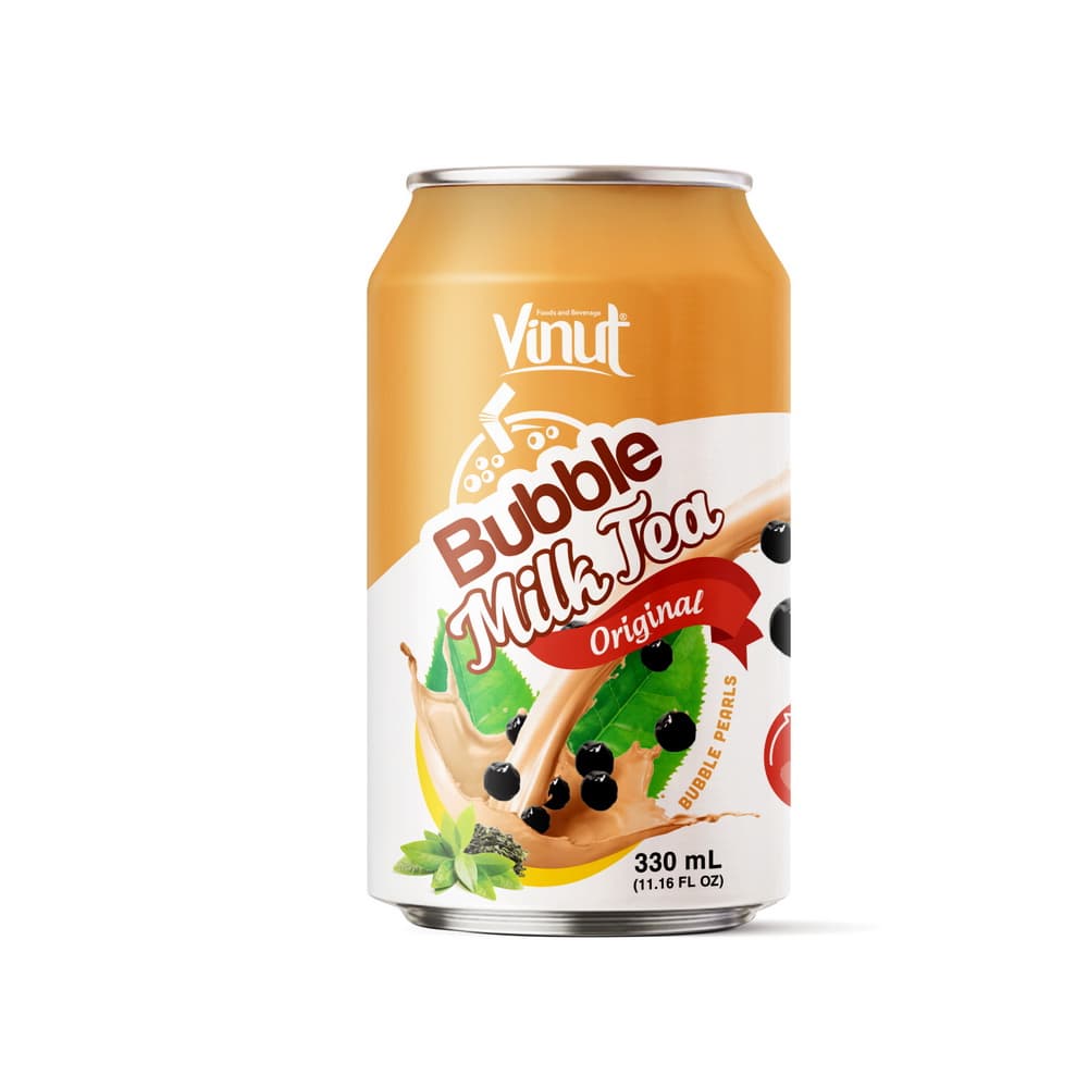 Vinut Bubble Milk Tea Original, Can, 11.16 fl oz 330 mL