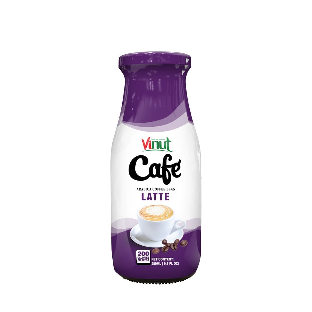 Vinut Café Latte, Arabica Coffee Bean, Bottle, 9.5 fl oz 280 mL