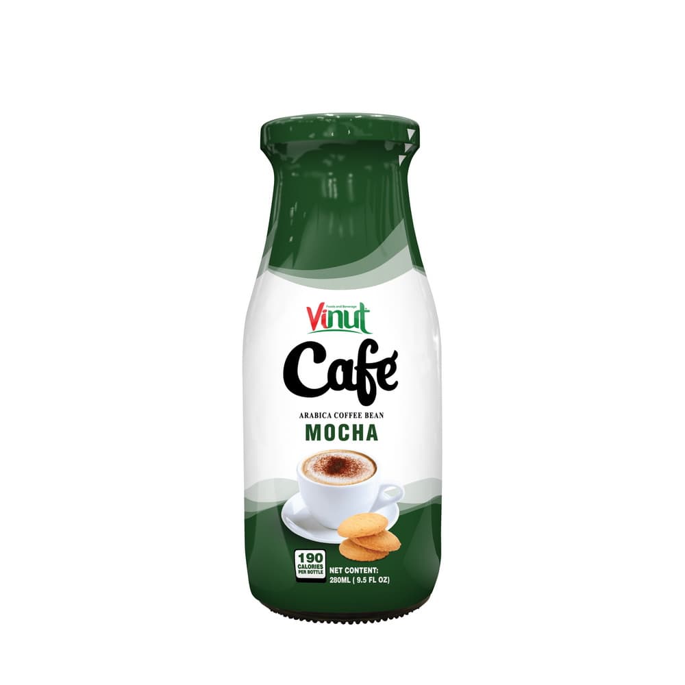 Vinut Café Mocha, Arabica Coffee Bean, Bottle, 9.5 fl oz 280 mL