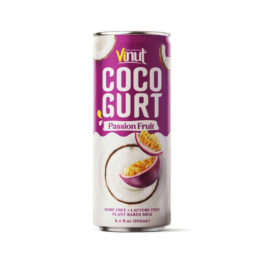 Vinut Cocogurt Passion Fruit, PLANT BASED MILK, Can, 8.4 fl oz 250 mL