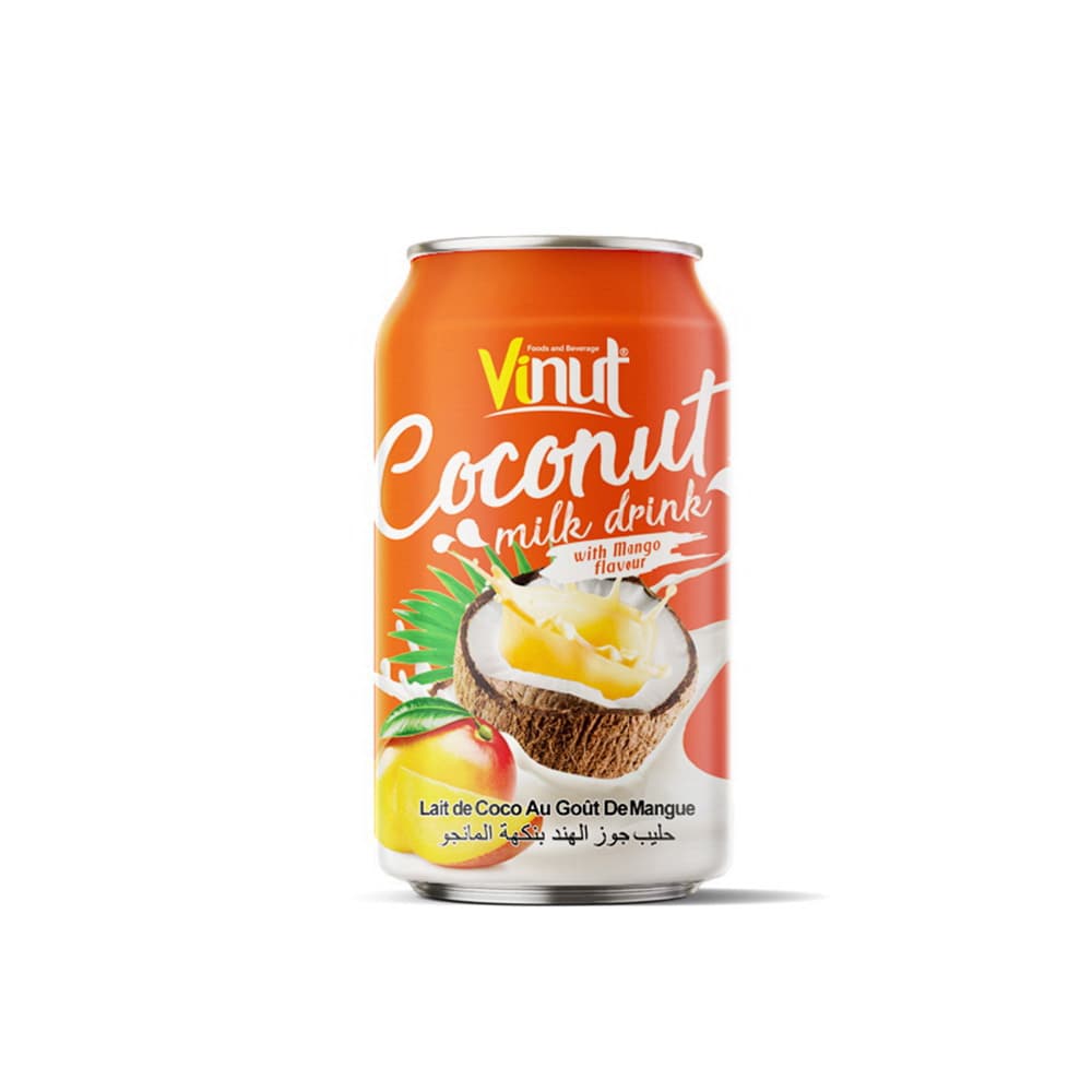 Vinut Coconut Milk Drink, Mango Flavour, Can, (330 mL)