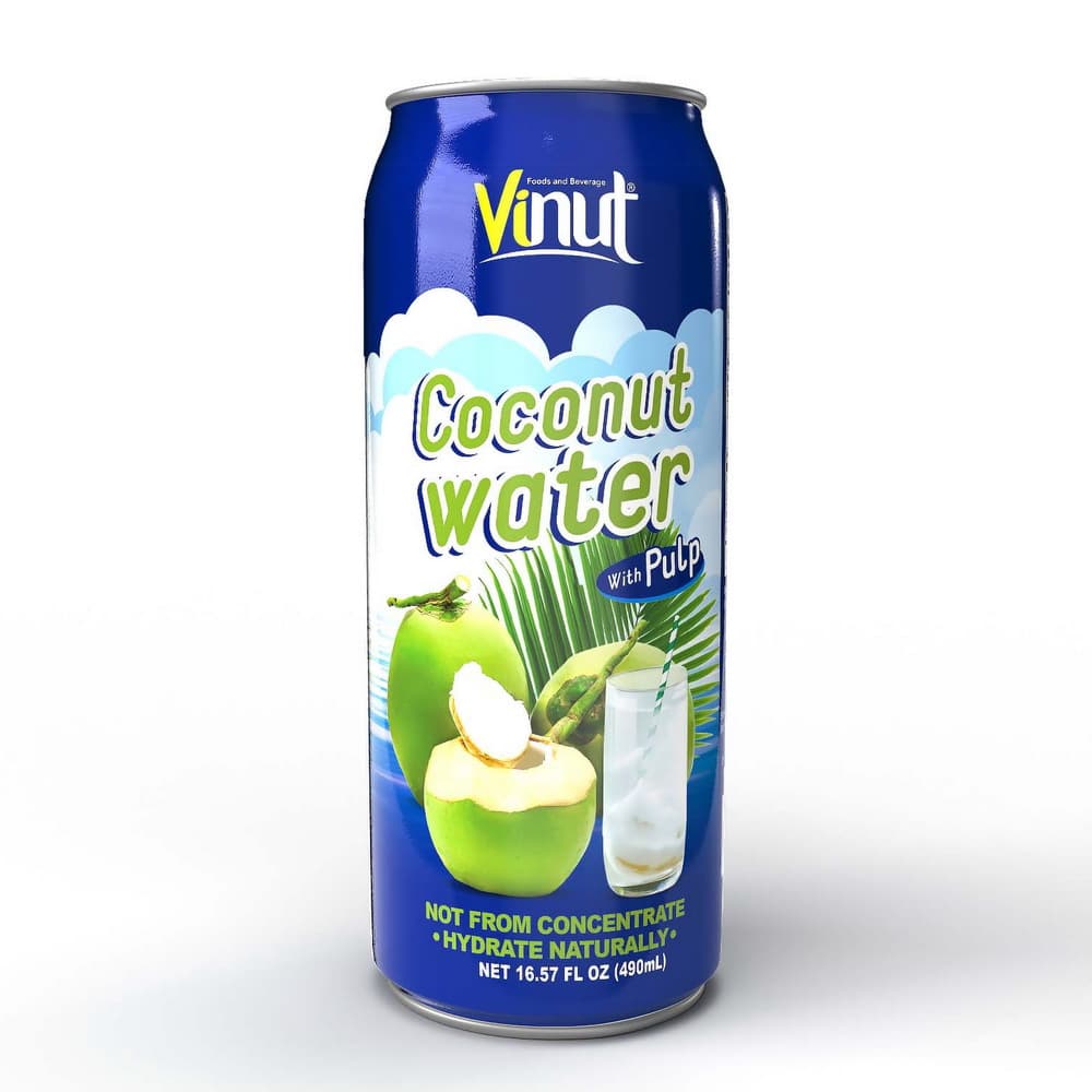 Vinut Coconut Water with Pulp, Can, 16.57 fl oz 490 mL
