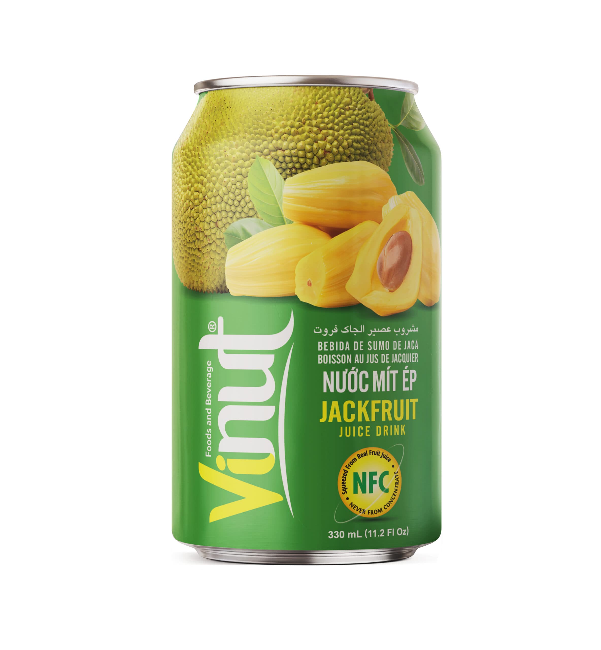 Vinut Jackfruit Juice Drink, NFC, Slim Can, 11.2 fl oz 330 mL