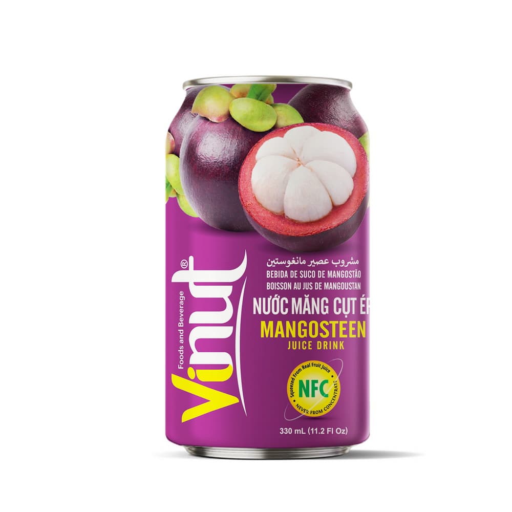 VINUT Mangosteen Juice Drink, 11.1 fl oz (330 mL) Can