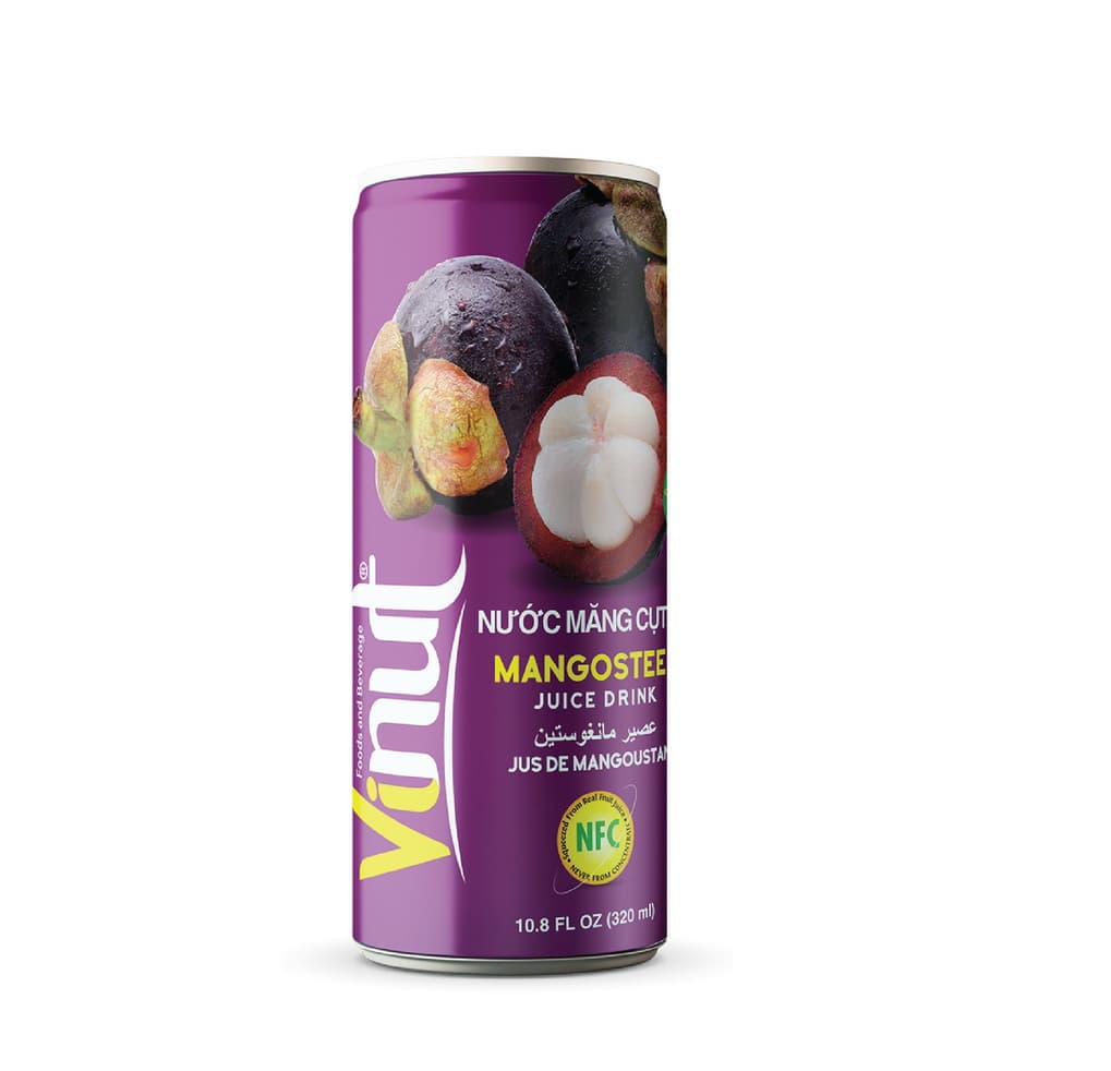 Vinut Mangosteen Juice Drink, NFC, Can, 10.8 fl oz 320 mL