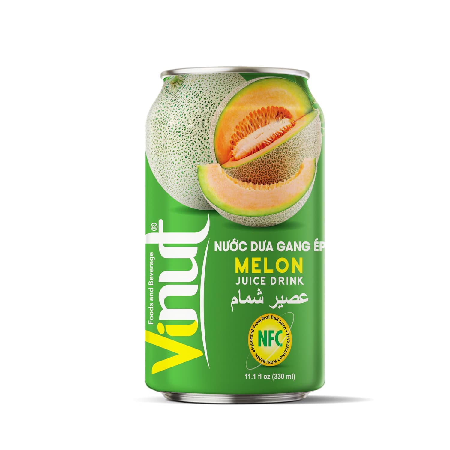 Vinut Melon Juice Drink, NFC, Slim Can, 11.1 fl oz 330 mL