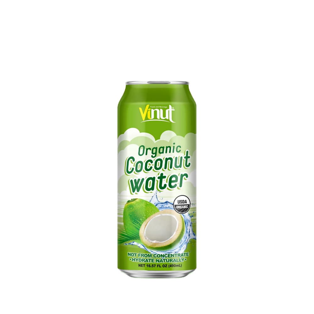 Vinut Organic Coconut Water, Can, 16.57 fl oz 490 mL