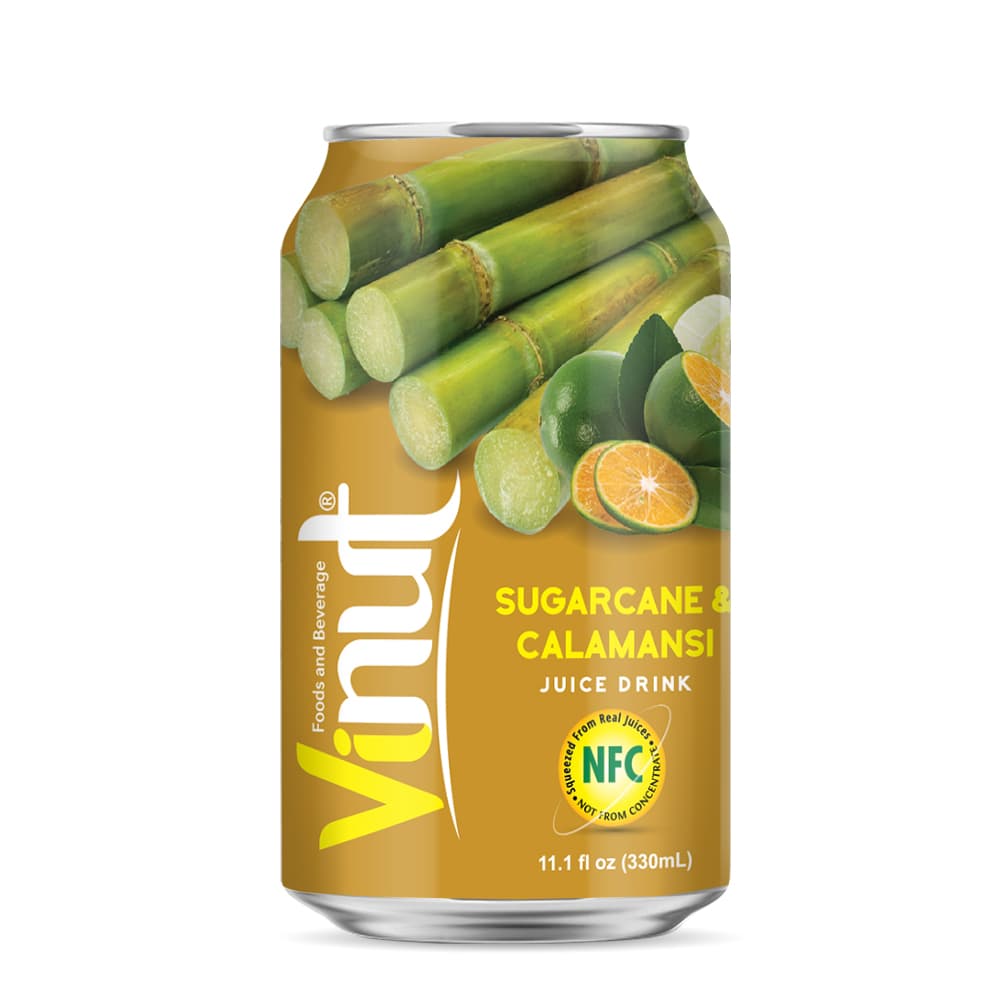 Vinut Sugarcane & Calamansi Juice Drink, NFC, Slim Can, 11.1 fl oz 330 mL